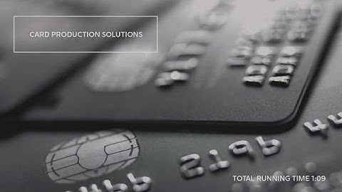Service Solutions - First Data Card Production Solutions
