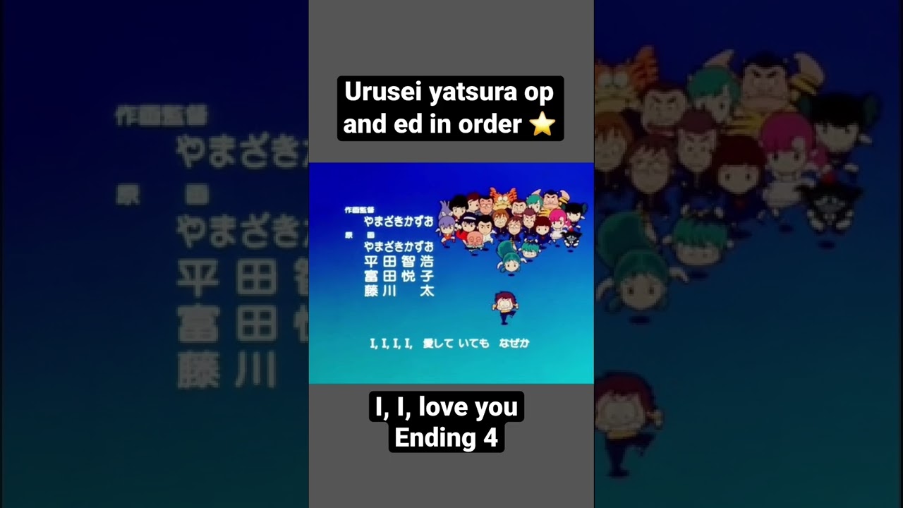 Urusei yatsura all openings and endings.