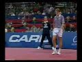 Goran Ivanisevic -between the legs Ivanisevic-Edberg