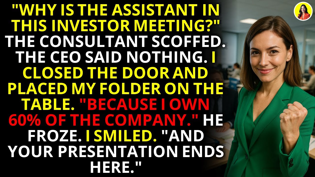 I was sitting at the back of the investor summit when Derek called me out in front of everyone. “We'll rely on some administrative support, like Alan's longtime assistant back there.” He smirked,...