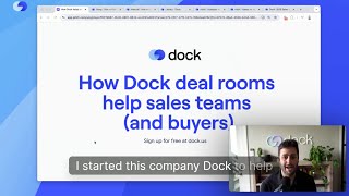 How Dock deal rooms help sales teams (and buyers)