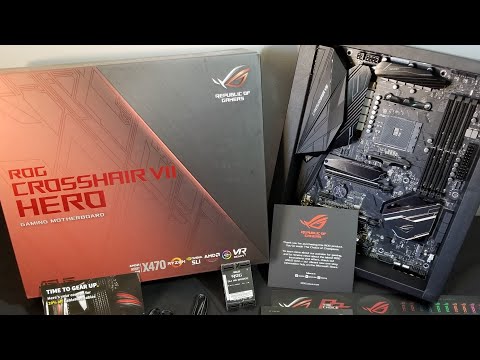 ASUS ROG Crosshair VII Hero AM4 AMD X470 Unboxing and Quick Overview