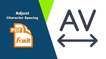 How to Edit and Adjust Character Spacing in a PDF File in Foxit PDF Editor
