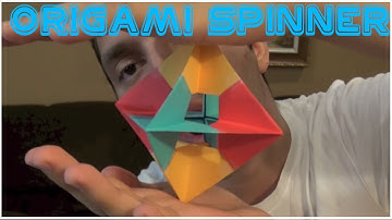 How to Make an Origami Blowing Spinner - Rob