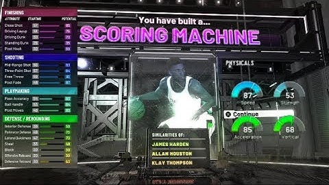 NBA 2K20 59 PTS -THE BEST JAMES HARDEN BUILD! Scoring Machine Build