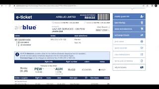 How to retrieve PNR in Airblue Airline Agent ID - How to print PNR in Airblue Travel Agent ID screenshot 3