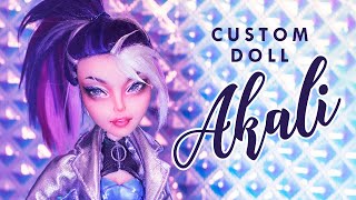 K/DA Akali from League of Legends • Collab with Moonlight Jewel • Custom Doll Tutorial
