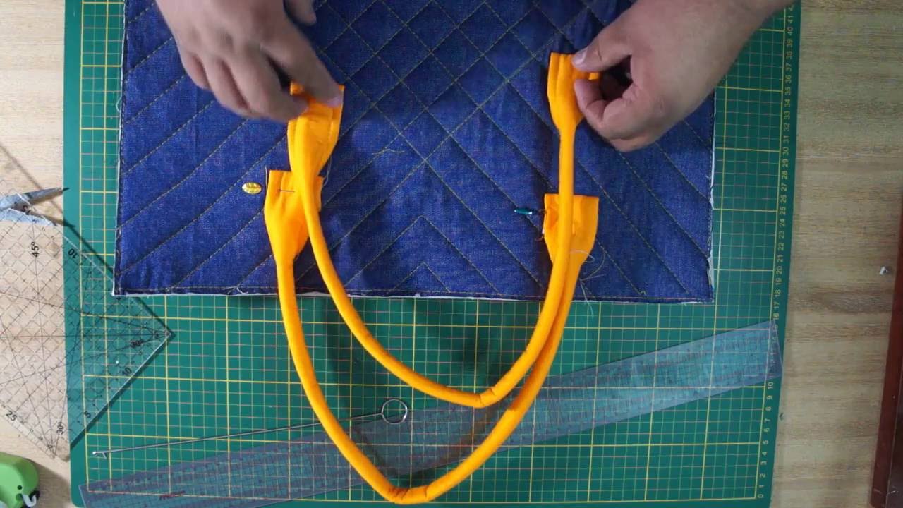 Alças de bolsas passo a passo