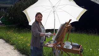 Пленэрная живопись.  Мой опыт пленэров в Швейцарии.  Часть 2