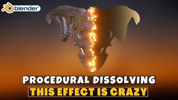 Blender Tutorial | Procedural Dissolving Effect