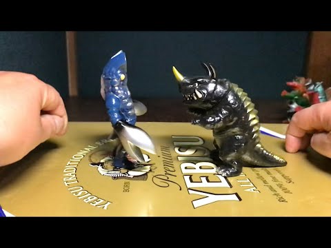ソフビ DE 怪獣バトル　宇宙忍者バルタン星人 対 透明怪獣ネロンガ