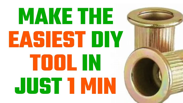Rivnuts? Make the easiest rivnut tool in 1 minute! A real DIY video!