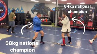 Two Combat Sambo National Champions Sparring and More