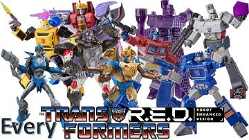 ***see newer video*** Every Transformers R.E.D. Robot Enhanced Design Comparison List