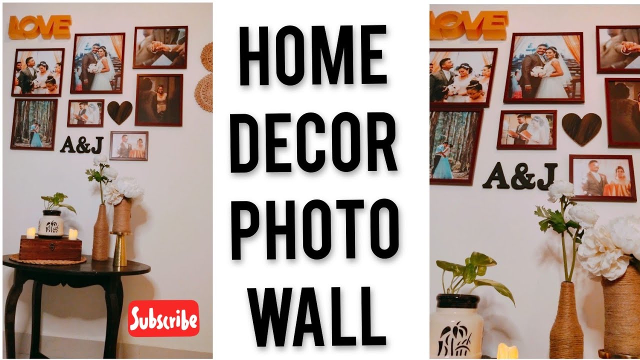 Before and After Living Room Wall Refresh I Photo Gallery Makeover 2020 l Budget Makeover