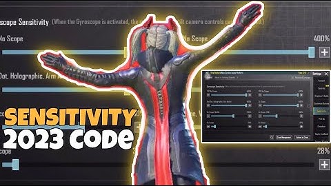 New 🔥 Best Sensitivity Code Settings 2.5 update control 2023 bgmi |  PUBG MOBILE