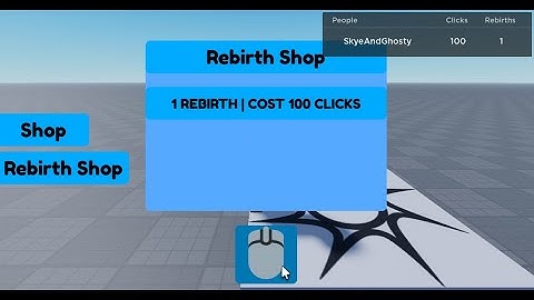 How to make a working clicker simulator part 5 (Rebirth System) roblox studio