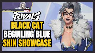 Black Cat | Beguiling Blue Rank Reward Skin Showcase | Marvel Rivals Gameplay Season 8
