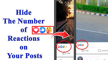 How to hide the number of reactions on Facebook