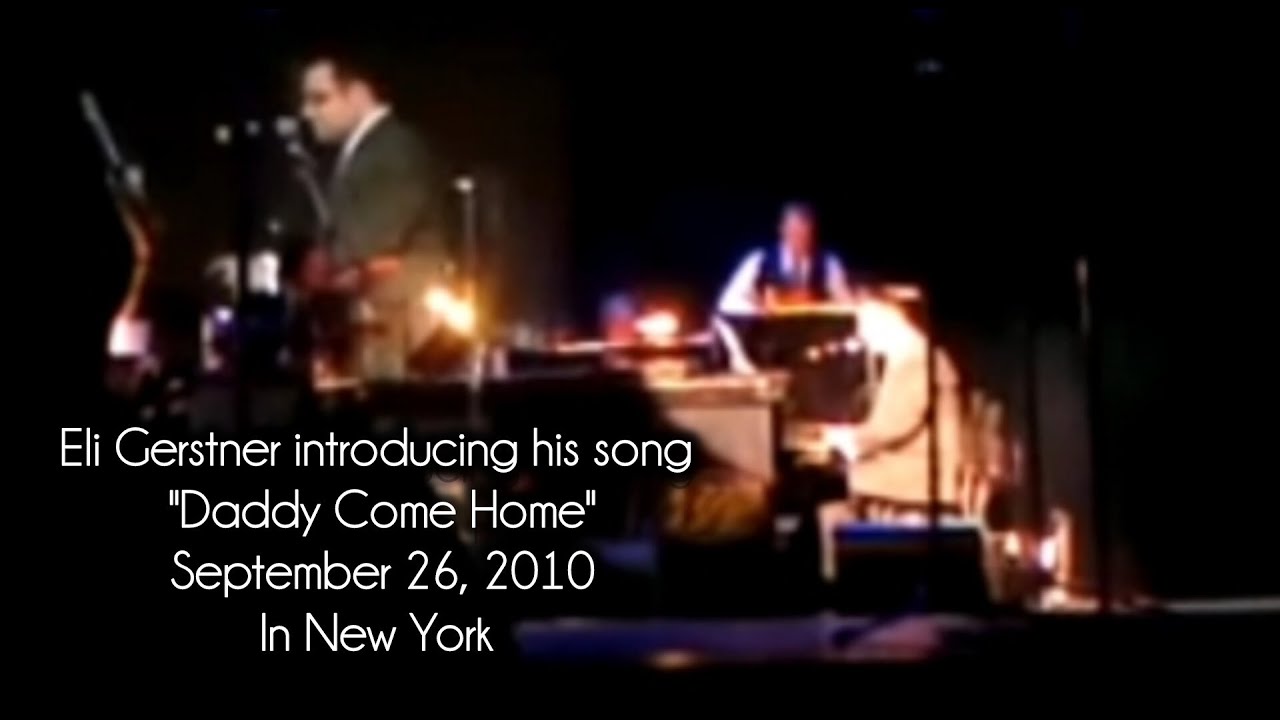 Eli Gerstner introducing his song "Daddy Come Home" September 26, 2010 in New York