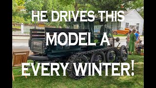 Can You Believe He Drives This 1929 Model A Pickup In The Winter in the UP of Michigan?