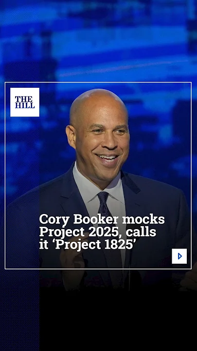 Cory Booker Mocks Project 2025, Calls It Project 1825