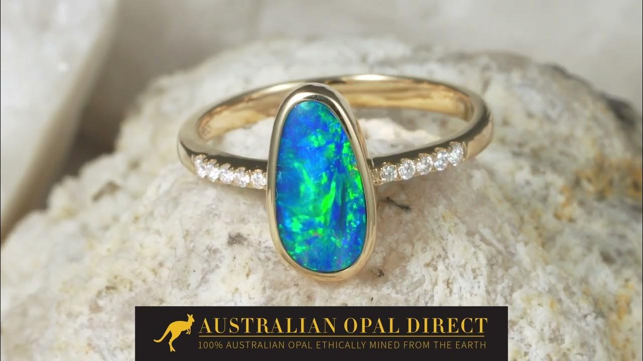 Opal Rings, Opal Wedding Rings, Black Opal Rings - Australian Opal ...