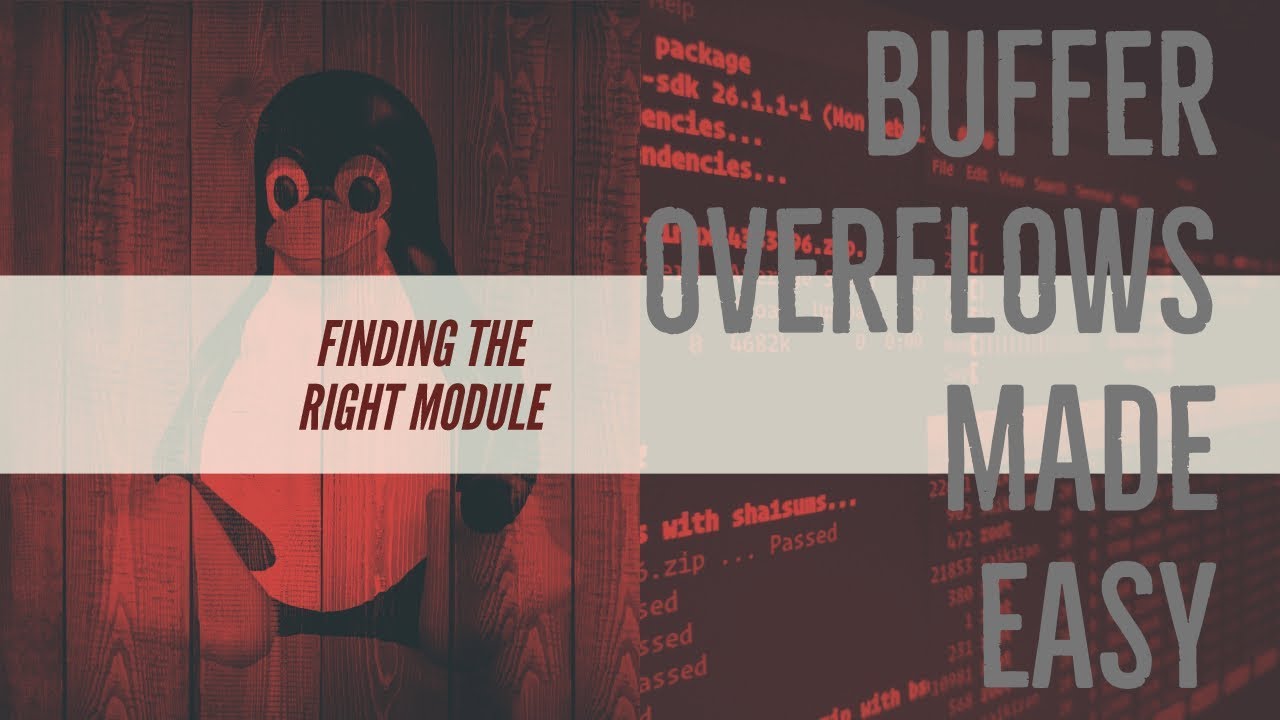 Buffer Overflows Made Easy - Part 7: Finding the Right Module - YouTube