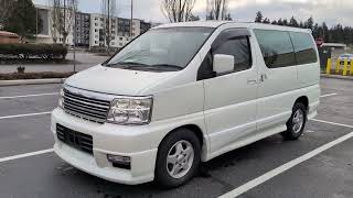 2000 Nissan Elgrand Highway Star VQ35DE 4WD Van (RONDLEIDING)