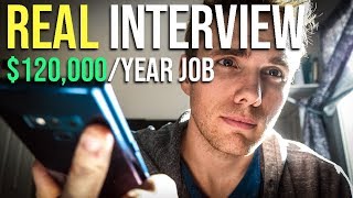 REAL Interview with recruiter for $120,000\/Year Developer Job