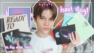 MASSIVE kpop album haul!  chill weekday recovery vlog!