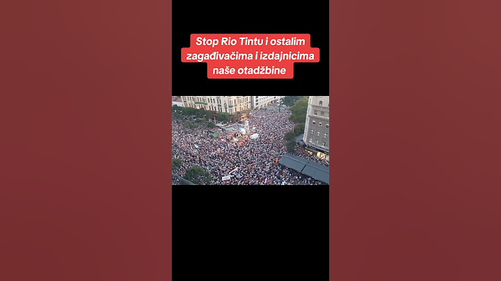 Protest "Rudnika neće biti" održan na Terazijama u Beogradu