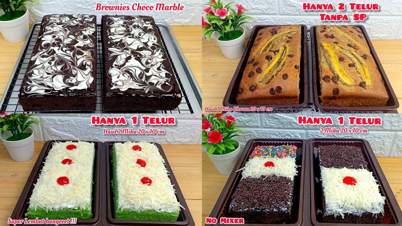 4 RESEP EKONOMIS HEMAT TELUR UNTUK IDE JUALAN | 100% LAYAK JUAL DAN ENAK HASIL 2 MIKA 20 X 10 CM