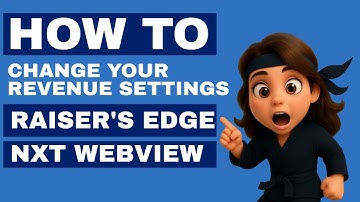 How do you Change revenue settings in Raiser’s Edge NXT?