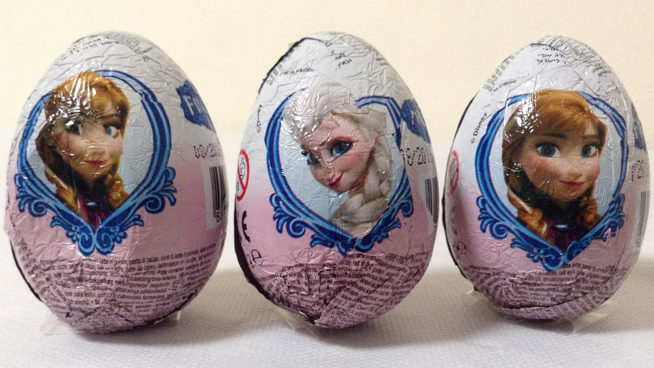 Disney Frozen 3 Big Eggs Surprise Opening Unboxing Anna & Elsa Huevos