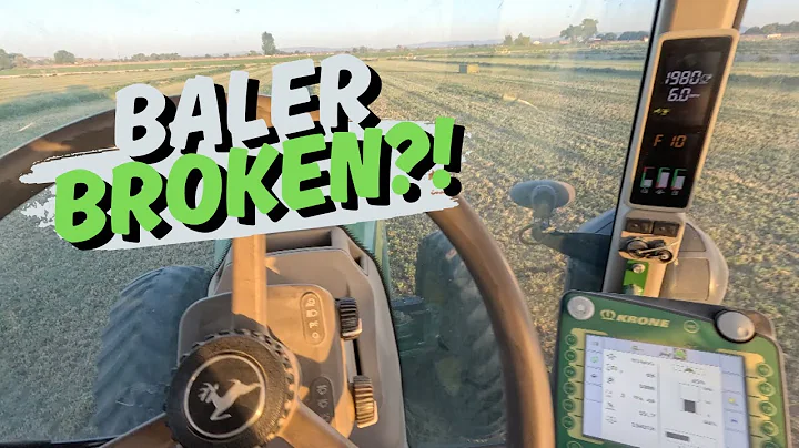 Baling First Crop Alfalfa in Nevada Desert