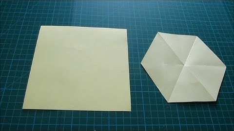 Art and Craft: How to cut Regular Hexagon from a Square paper