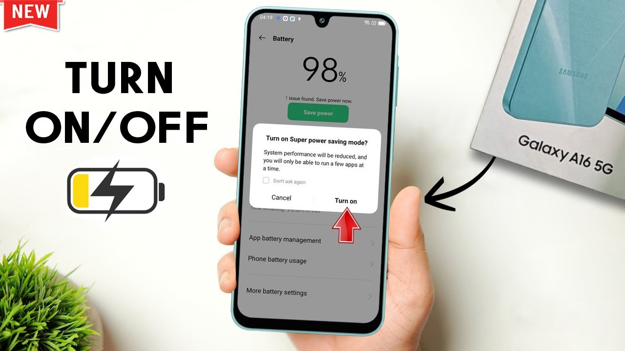 How To Turn Power Saving Mode ON OFF In Samsung A16 YouTube how-to-turn-power-saving-mode-on-off-in-samsung-a16-youtube