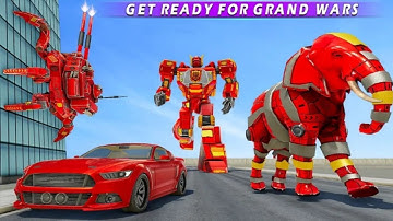 Spider Tank Robot Car Game - Elephant Robot Game