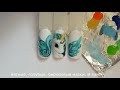 Единорог гель-лаком. Рисунки на ногтях. Дизайн ногтей