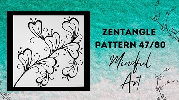 Zentangle Pattern 47/80 Mindful Art Easy #zentangle #zentangleart #zentanglepatterns #mindfulart