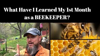10 Things I've Learned my 1st Month as a Beekeeper!