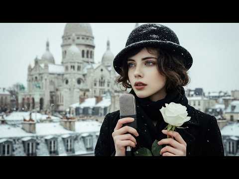 Vintage Paris Chanson 🎶 Romantic French Love Songs & Café Sounds