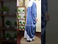 #shortvideo how to make front open abaya double layer hijab making#viral