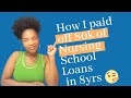 How I paid off 80k of Nursing School loans in 8 years...