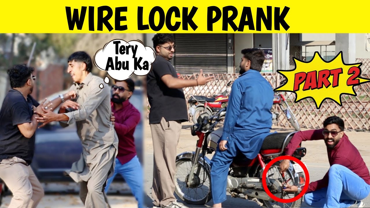 Wire Lock Prank (Part-2)😂 || by Sharik Shah & Iqbal Malik on @sharik shah