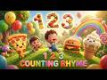 123 Counting Rhyme 🔢🎵✨ | Fun Numbers Song for Kids & Toddlers 🌈👶