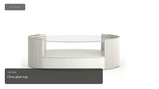 Love Oval Cocktail Table 56 | Caracole Furniture | Zin Home