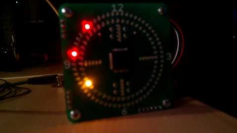 LED Analog Clock v2 first clock sequencing