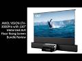AWOL VISION LTV-3000Pro with 130" Motorized ALR Floor Rising Screen Bundle Review